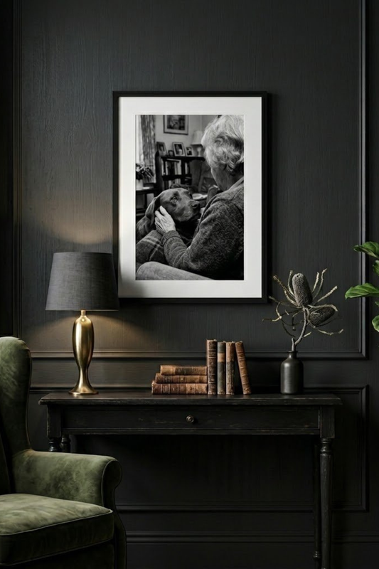 Stay | Fine Art Print | Elderly Woman & Dog