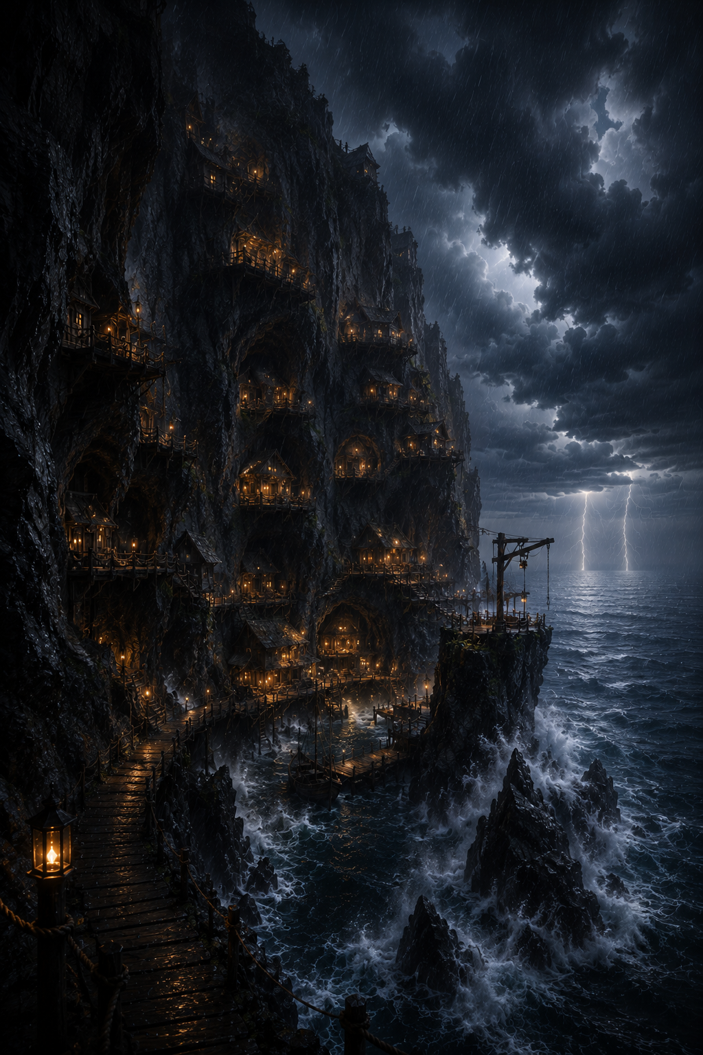 The Stormharbor of Blackwake | Fine Art Poster