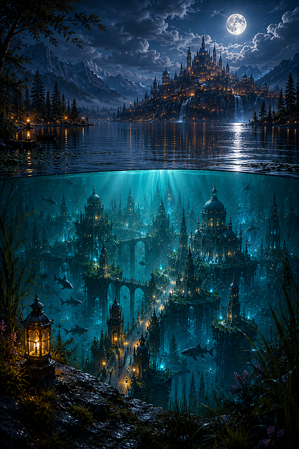 The Two Realms of Lythara | Fine Art Poster