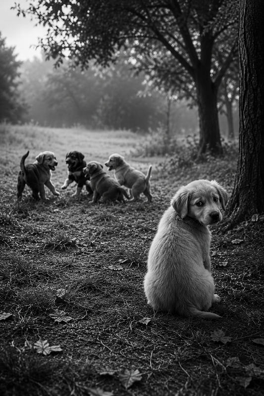 Apart, But Not Alone | Fine Art Print | Puppy Portrait