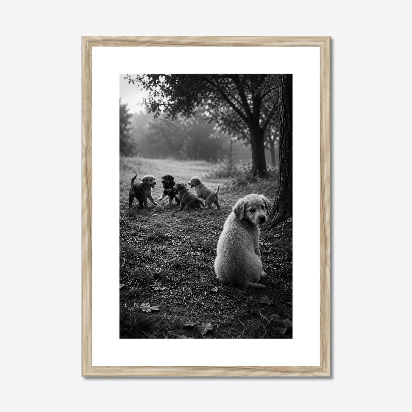 Apart, But Not Alone | Fine Art Print | Puppy Portrait