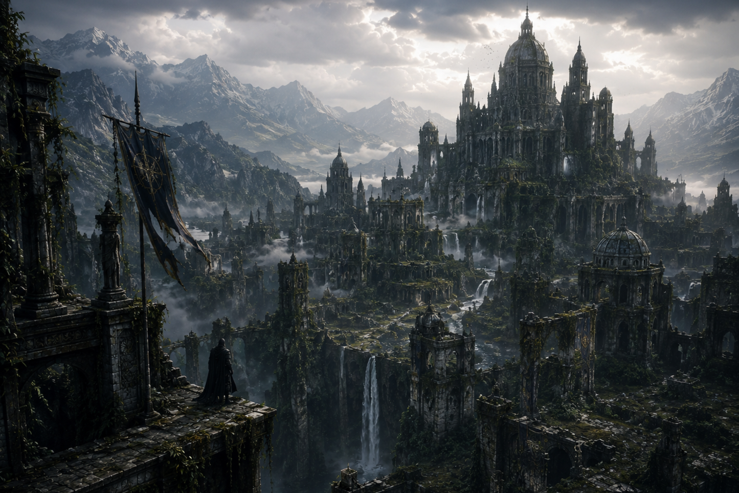 Ashenveil | Fine Art Poster | Fallen Fantasy Kingdom