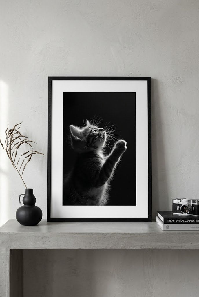 Chiaroscuro Feline | Kitten Fine Art Print