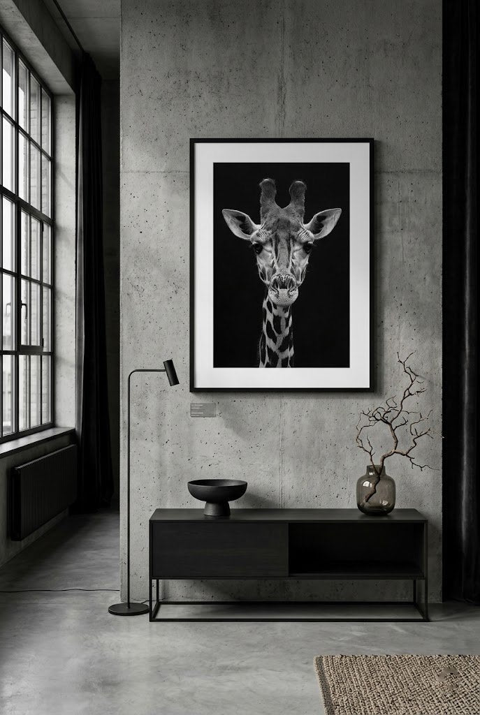Elevated | Fine Art Print | Giraffe Portrait