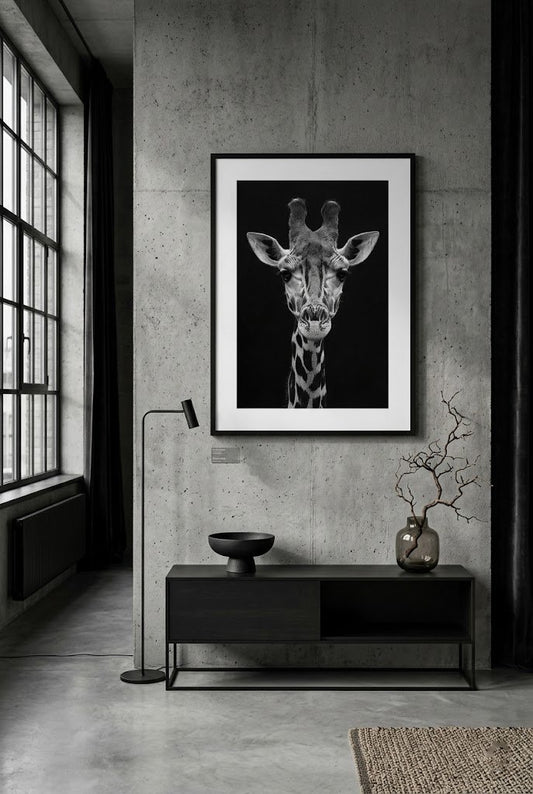 Elevated | Fine Art Print | Giraffe Portrait