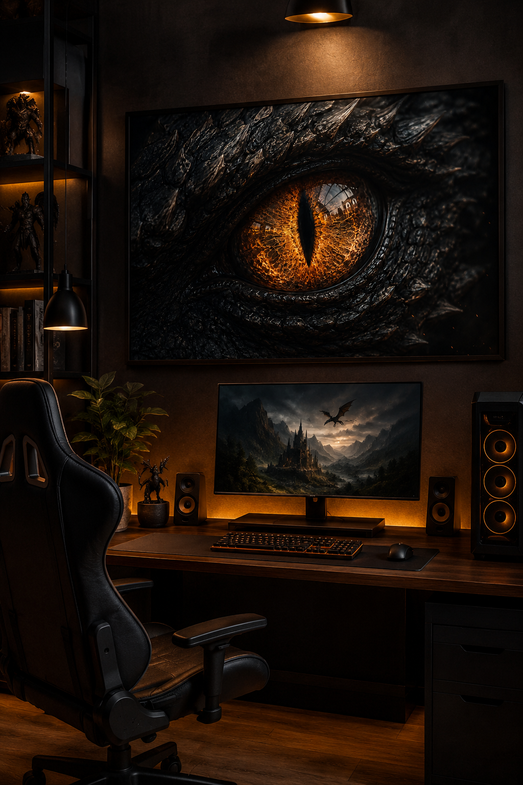 Emberwake | Fine Art Poster | Ancient Dragon Eye