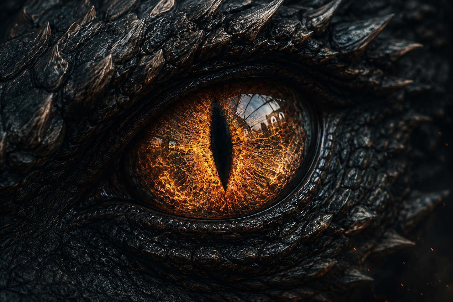 Emberwake | Fine Art Poster | Ancient Dragon Eye