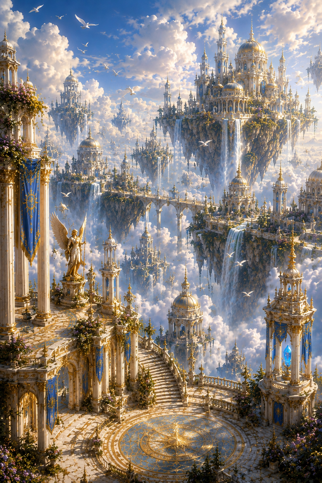From the Sky Temple of Aurelis | Fine Art Poster
