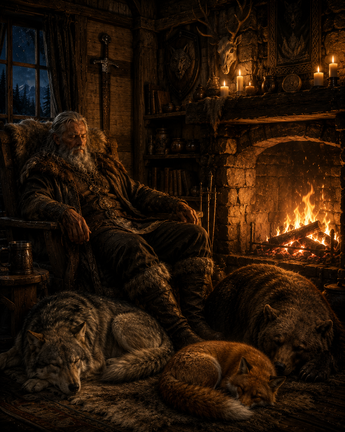 Rest For The Beastwarden | Fine Art Poster