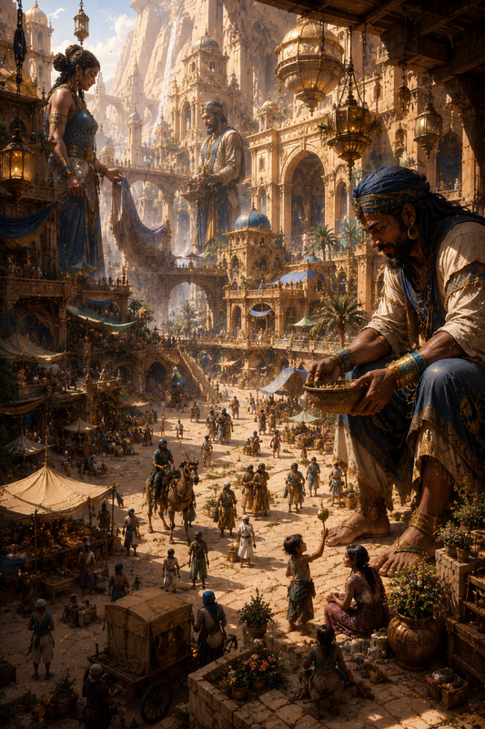 The Desert City of Kharadune | Fine Art Poster