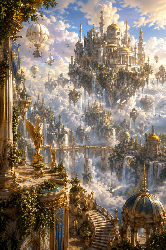The Floating City of Aurelis | Fine Art Poster
