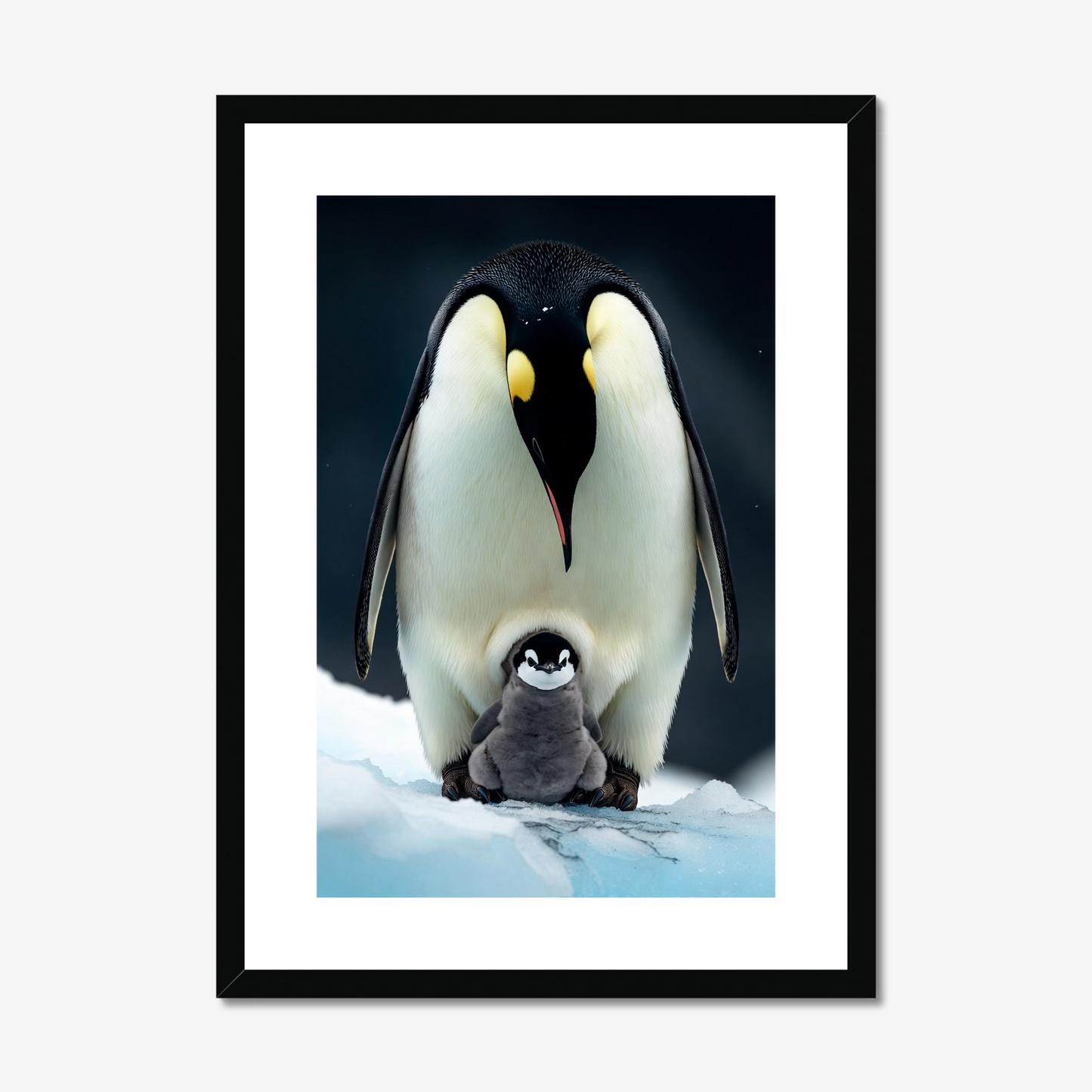 The Heir | Fine Art Print | Emperor Penguin & Chick