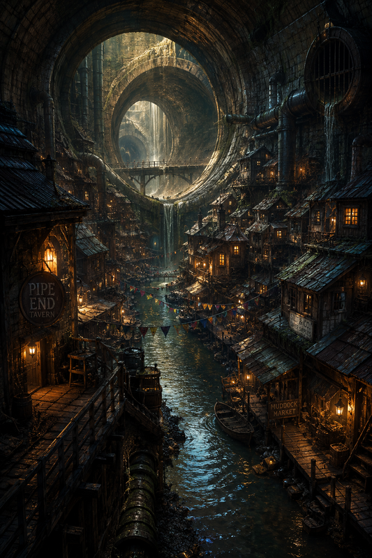 The Hidden Realm of Pipe End | Fine Art Poster