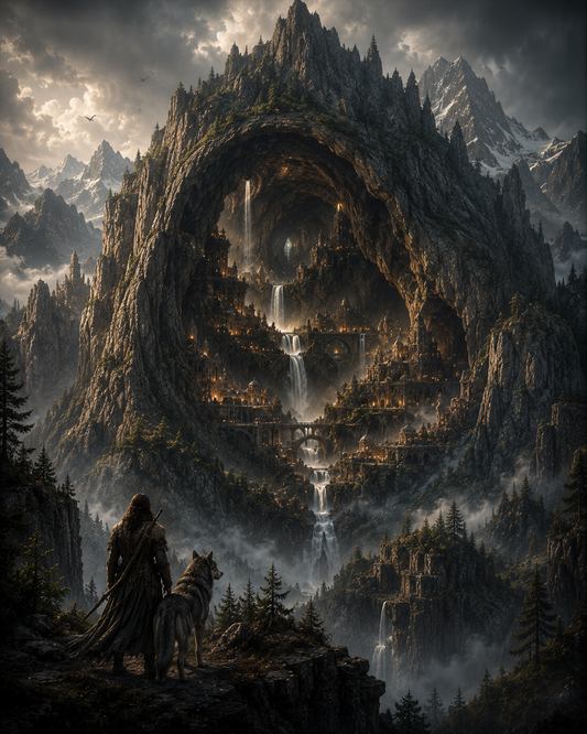 The Hollow Mountain of Kharadun | Fine Art Poster