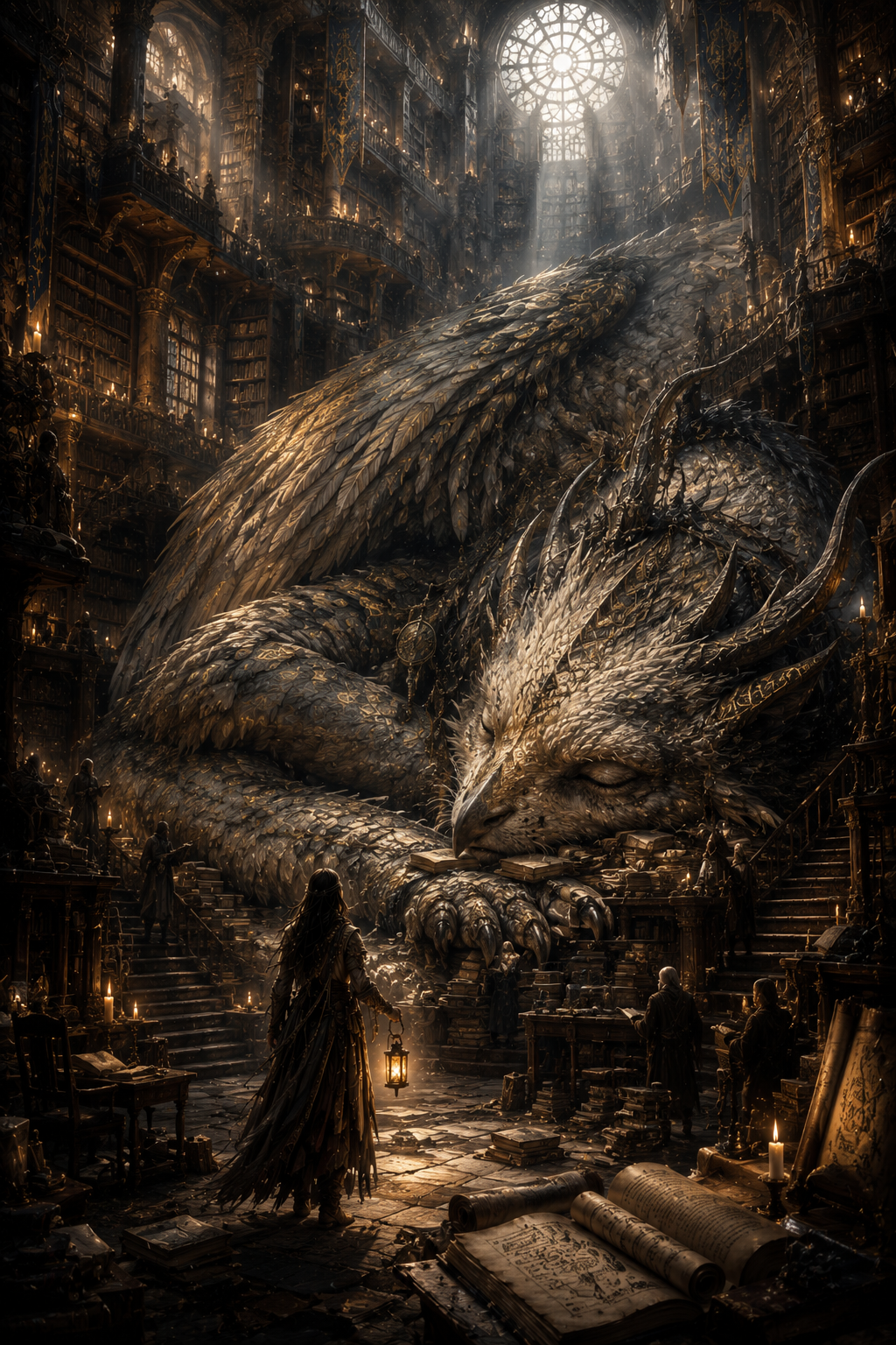The Keeper of Knowledge | Fine Art Poster