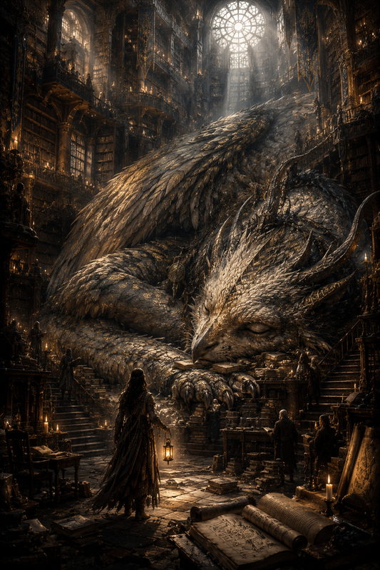 The Keeper of Knowledge | Fine Art Poster