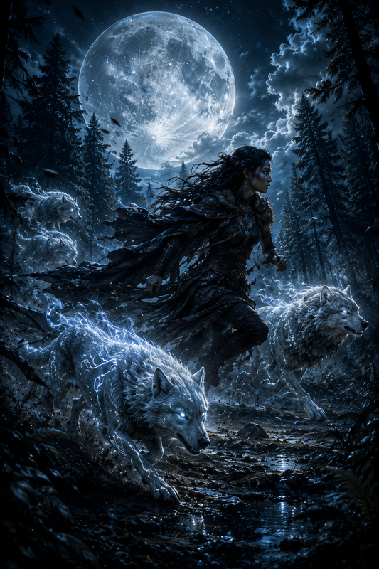 The Moonlit Hunt | Fine Art Poster