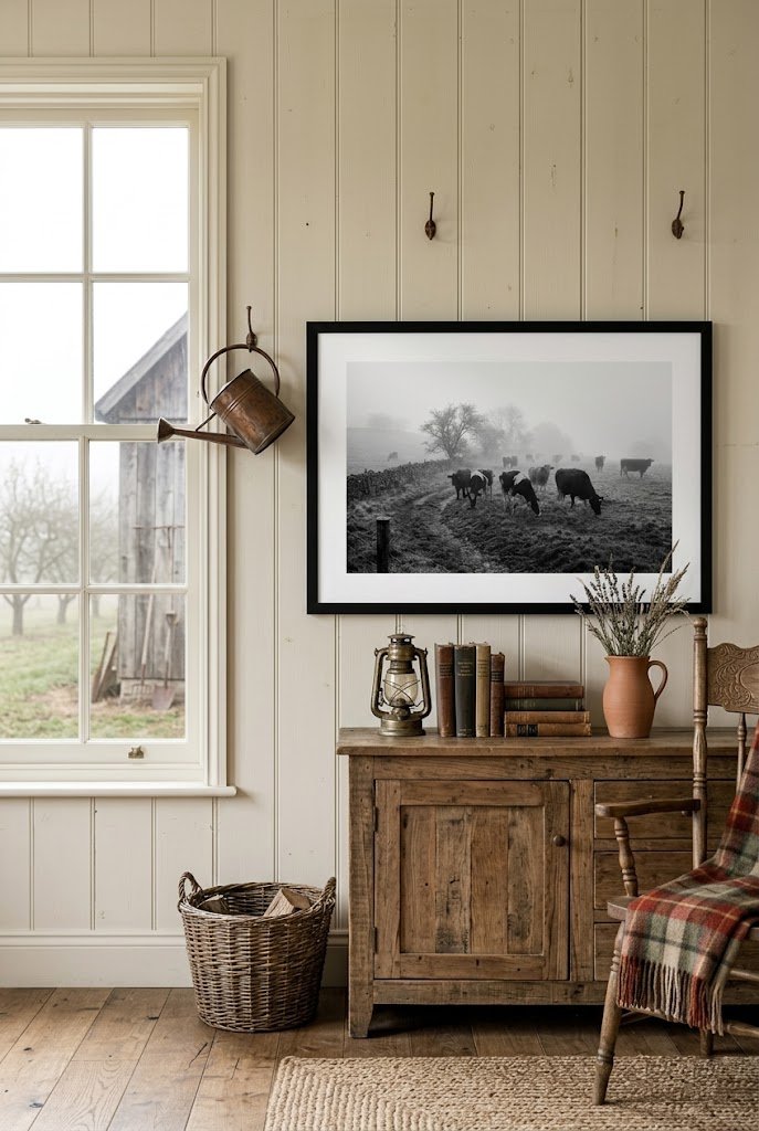 The Morning Shift | Fine Art Print | Misty Cattle Landscape