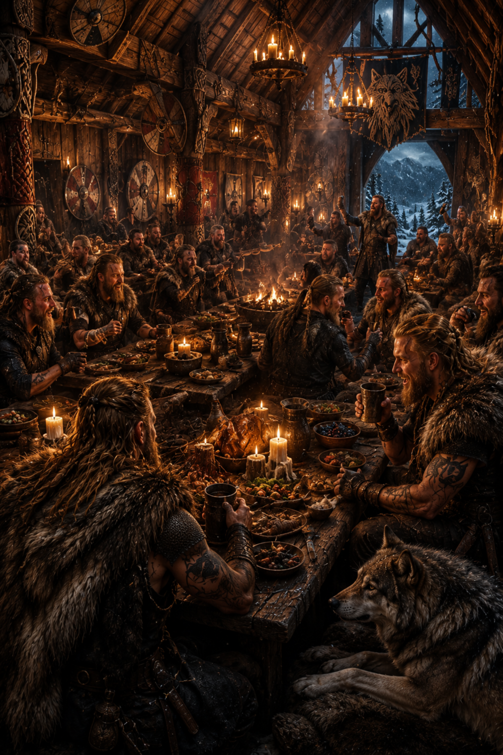The Northfire Feast | Fine Art Poster