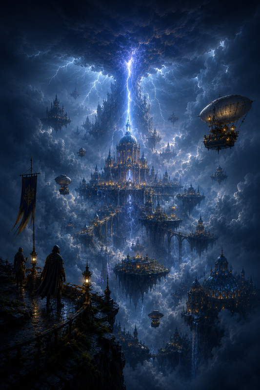 The Tempest Realm of Zepharion | Fine Art Poster