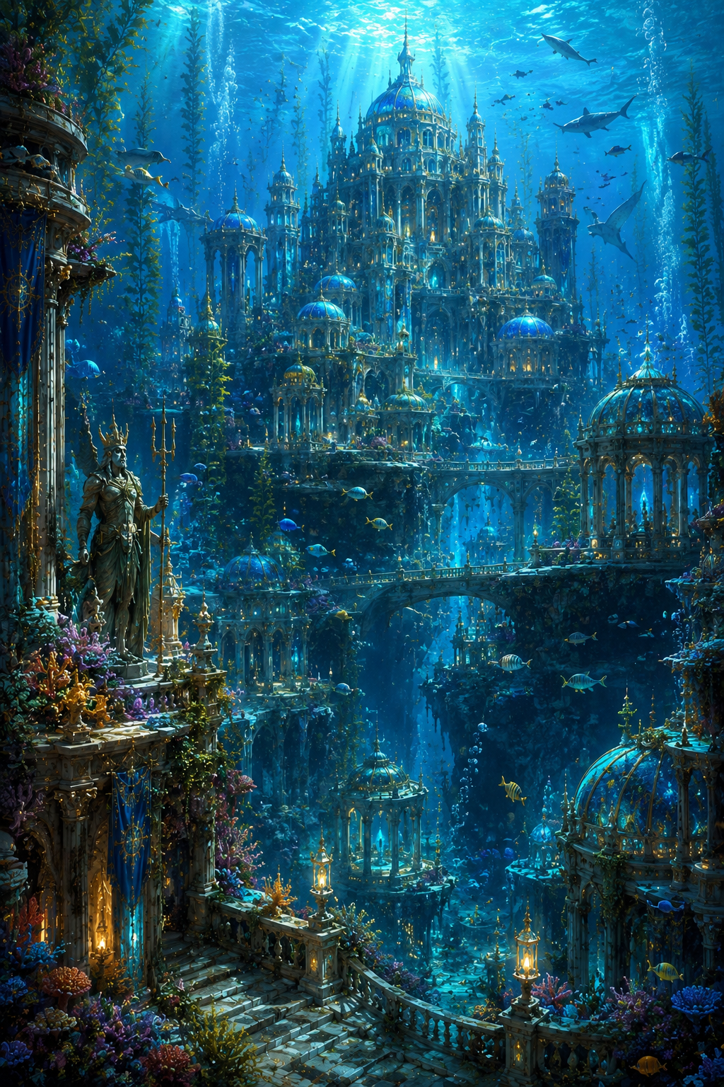 The Underwater City of Thalassar | Fine Art Poster