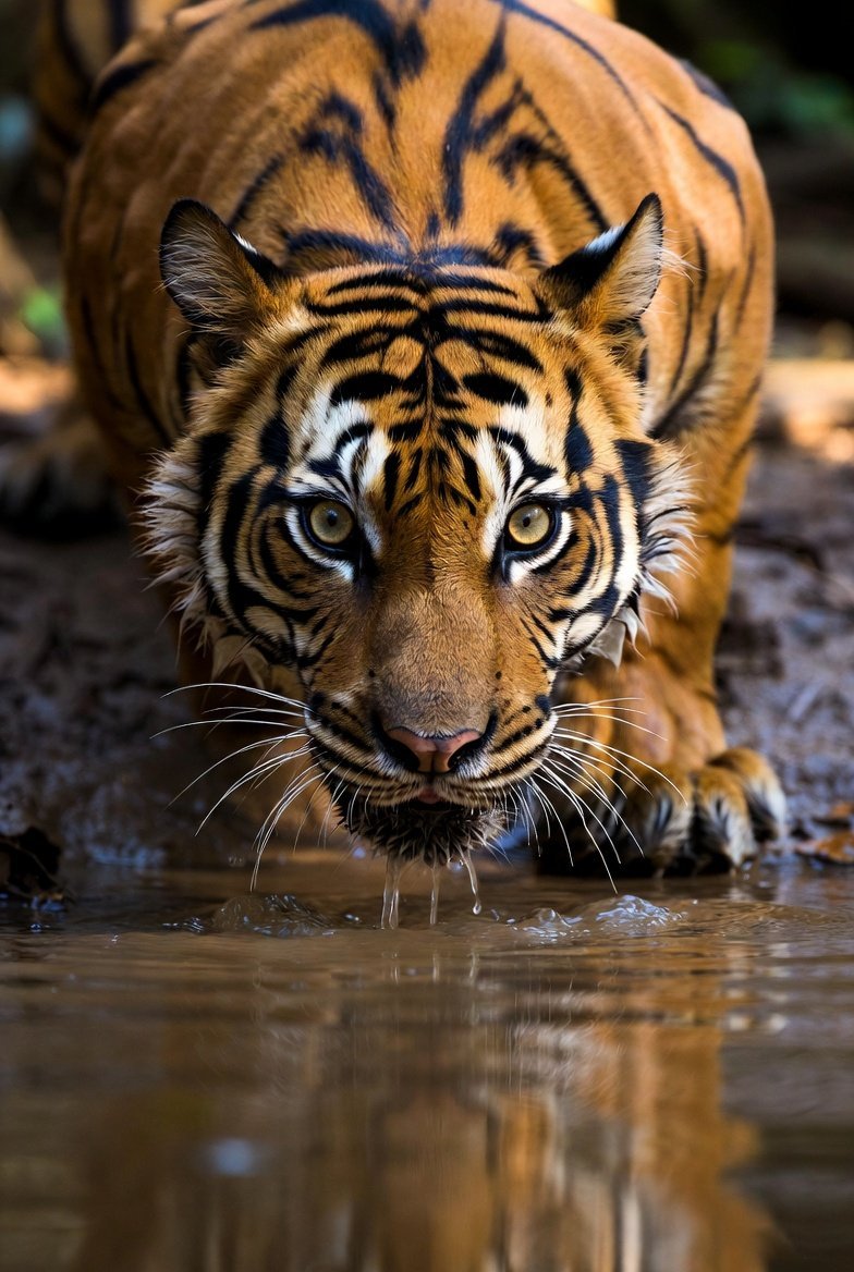 The Pause | Bengal Tiger Fine Art Print | Framed Wildlife Art - The 5th Room Studio