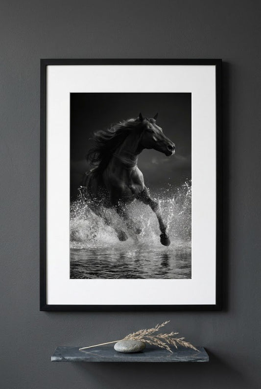 The Unbound | Black Stallion Fine Art Print