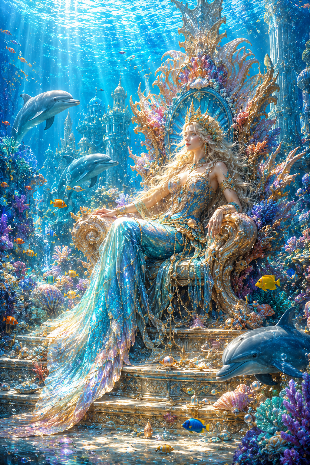 Upon the Coral Throne | Fine Art Poster