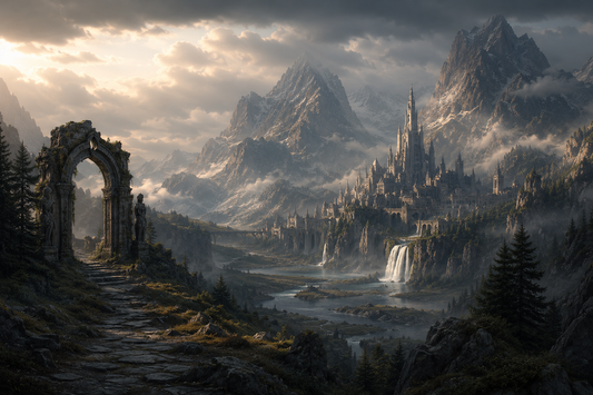 Vale of Kings | Fine Art Poster | Fantasy Kingdom Landscape