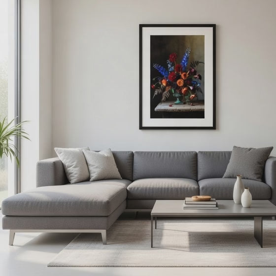 Midnight Baroque Blooms