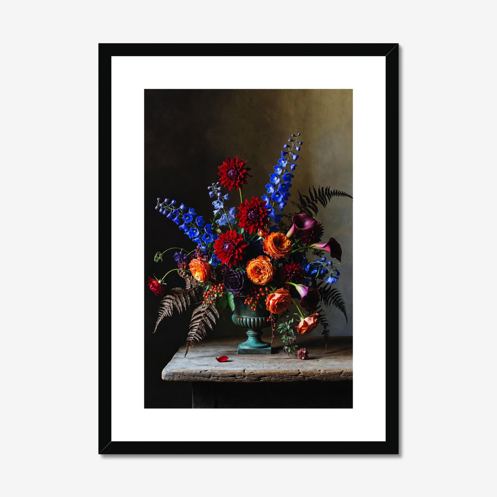 Midnight Baroque Blooms