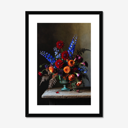 Midnight Baroque Blooms