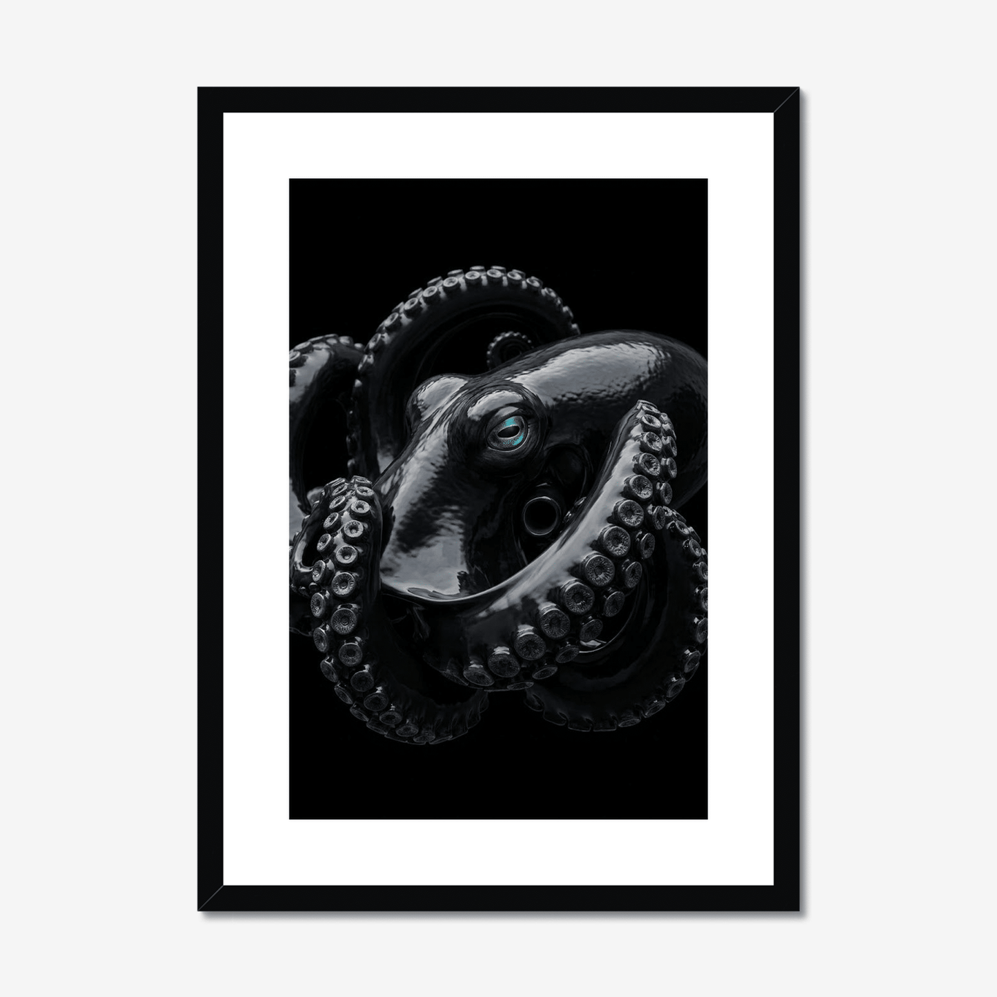 Vitreous Reach | Deep Sea Octopus Print | Framed Marine Art - The 5th Room Studio