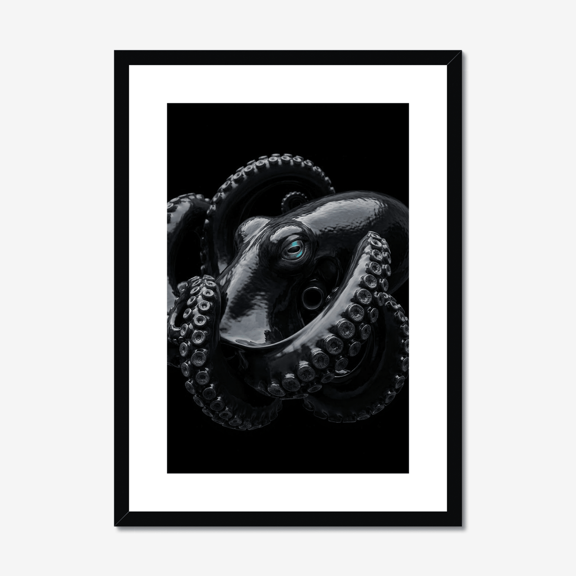 Vitreous Reach | Deep Sea Octopus Print | Framed Marine Art - The 5th Room Studio