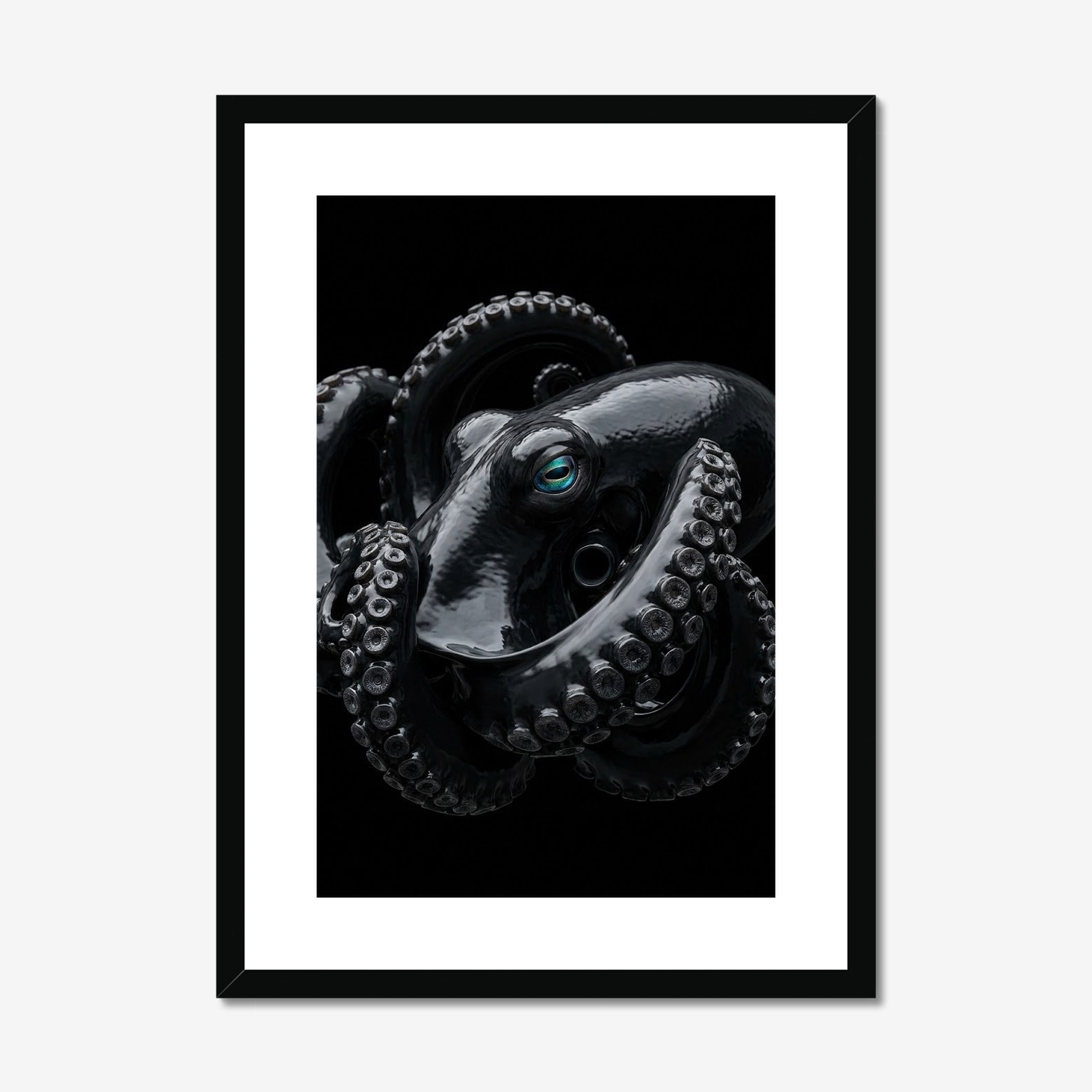 Vitreous Reach | Deep Sea Octopus Print | Framed Marine Art