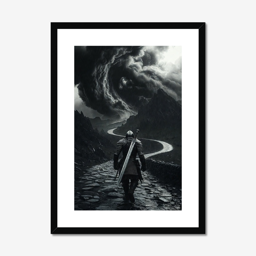 Ours the Storm – Dark Fantasy Sentinel Art Print