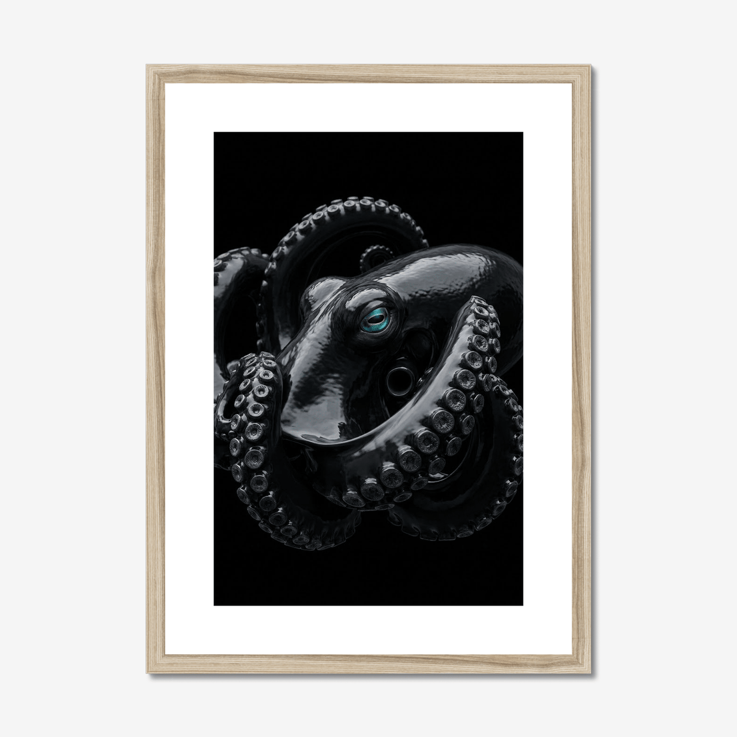 Vitreous Reach | Deep Sea Octopus Print | Framed Marine Art - The 5th Room Studio