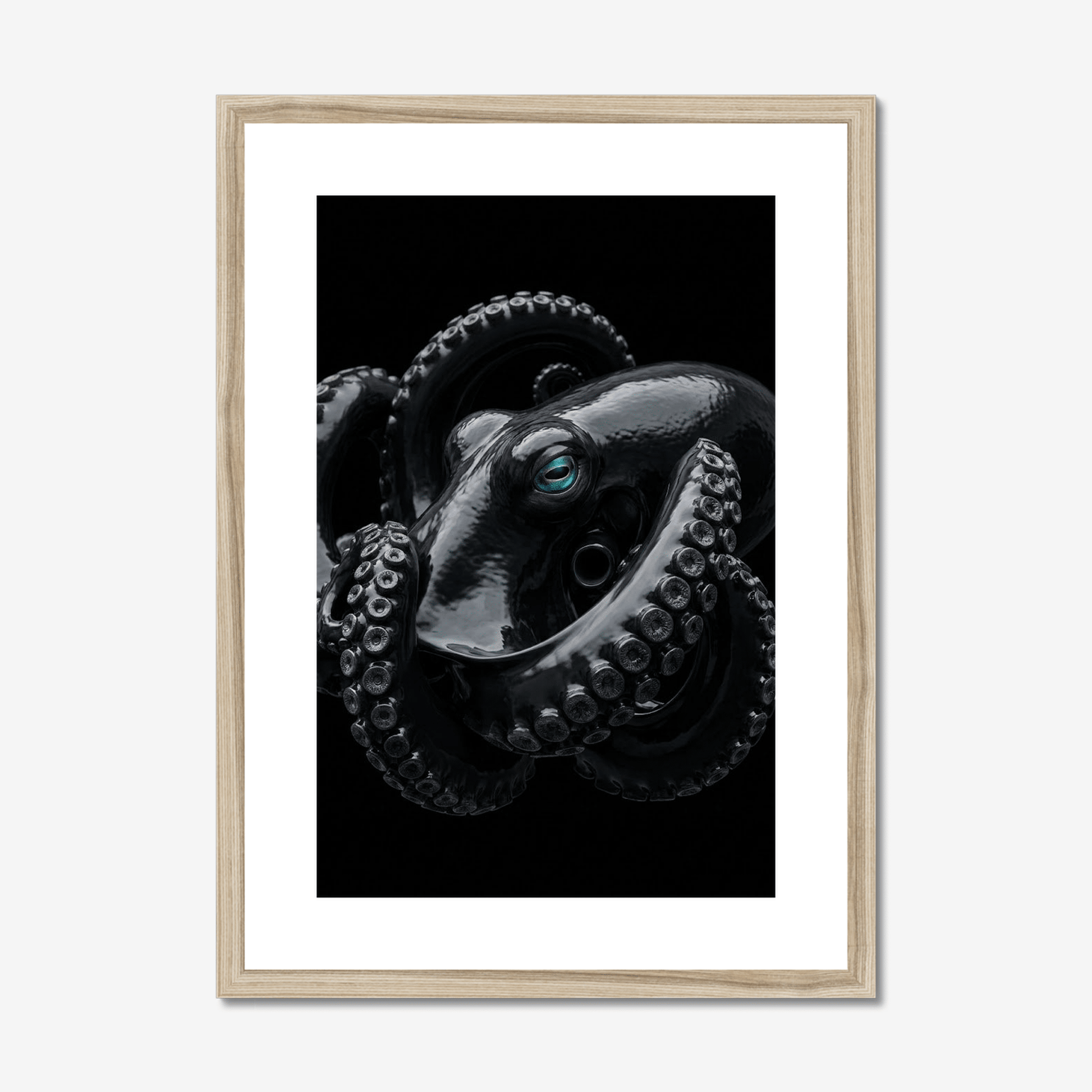 Vitreous Reach | Deep Sea Octopus Print | Framed Marine Art - The 5th Room Studio