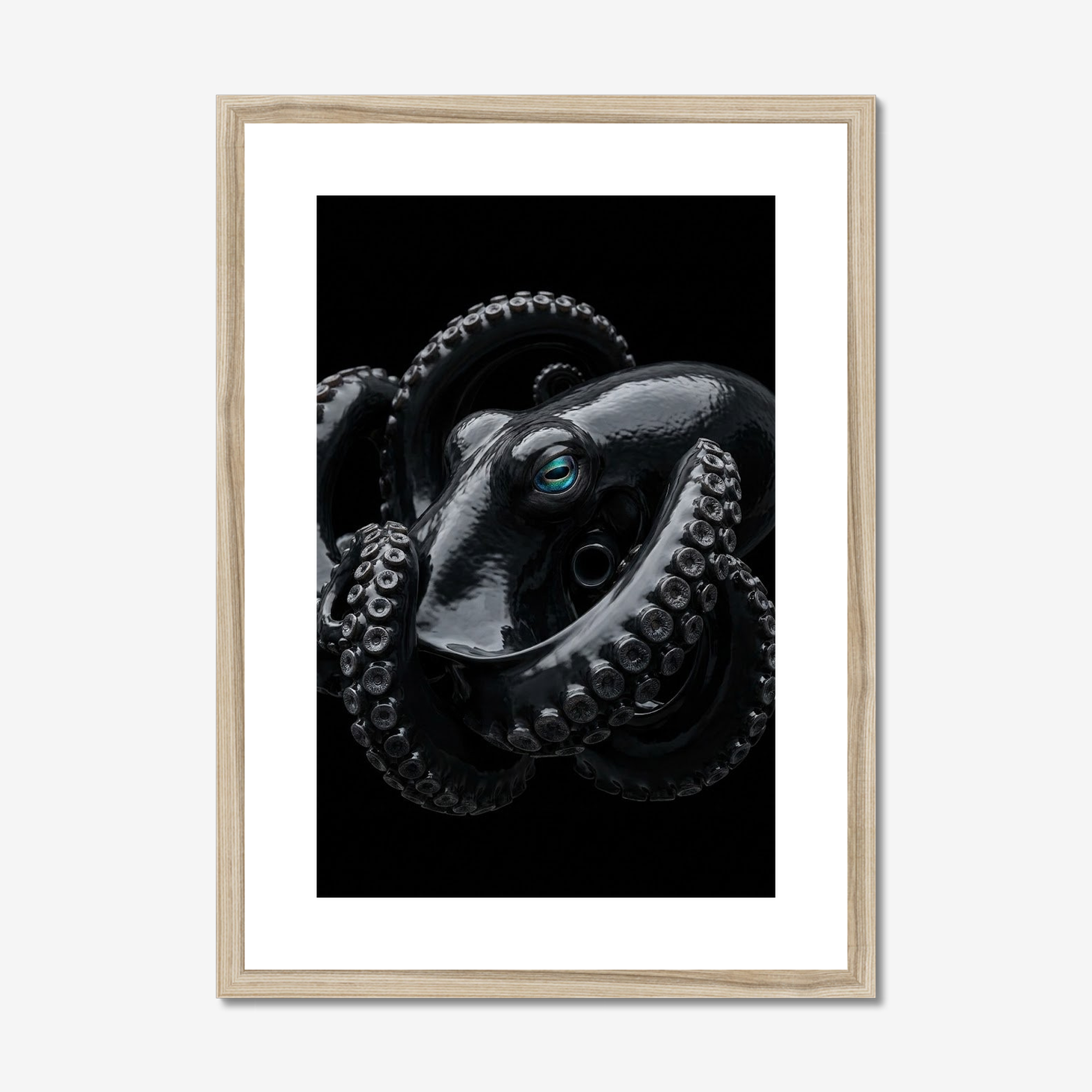 Vitreous Reach | Deep Sea Octopus Print | Framed Marine Art