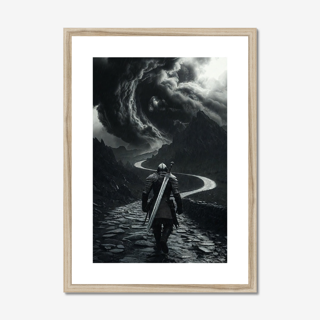 Ours the Storm – Dark Fantasy Sentinel Art Print