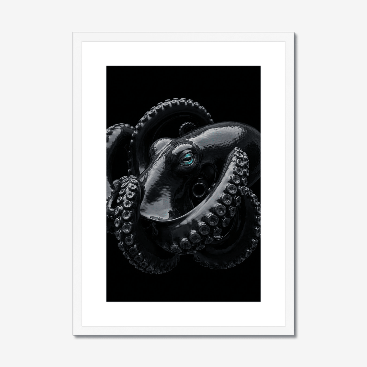 Vitreous Reach | Deep Sea Octopus Print | Framed Marine Art - The 5th Room Studio
