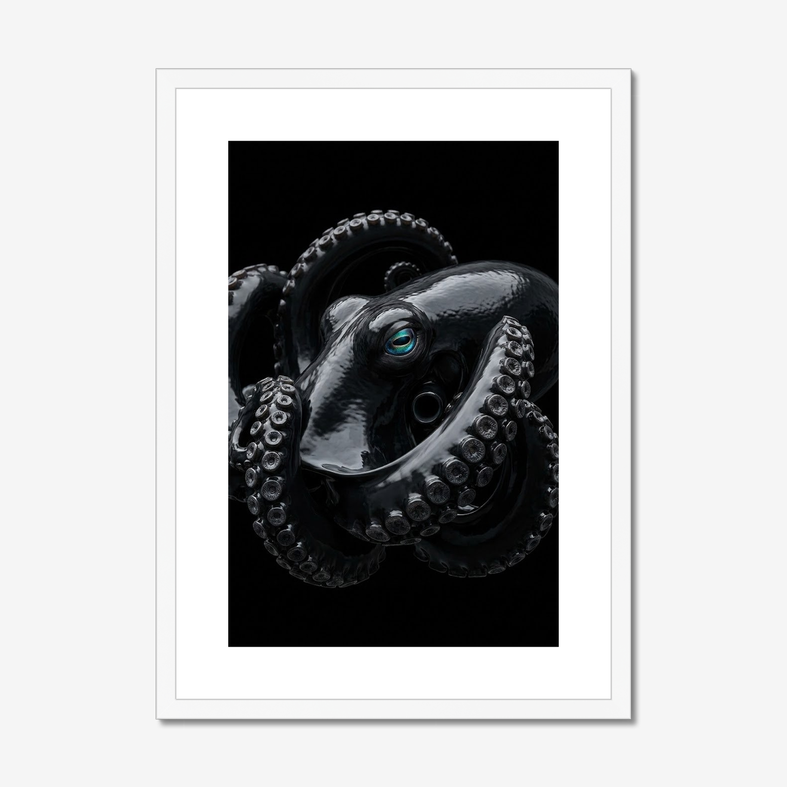 Vitreous Reach | Deep Sea Octopus Print | Framed Marine Art