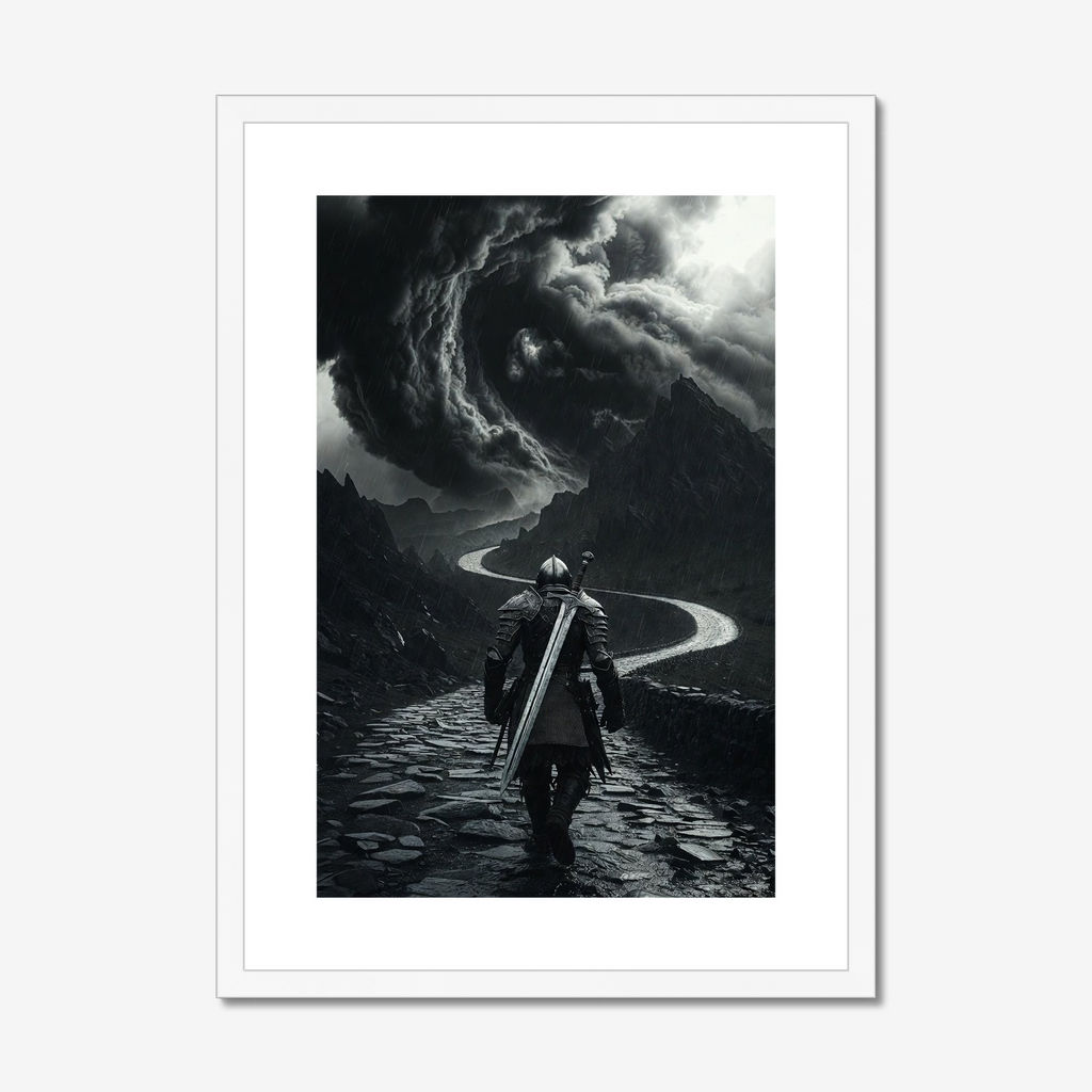 Ours the Storm – Dark Fantasy Sentinel Art Print